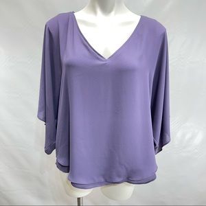 White House Black Market Top Blouse Size Large